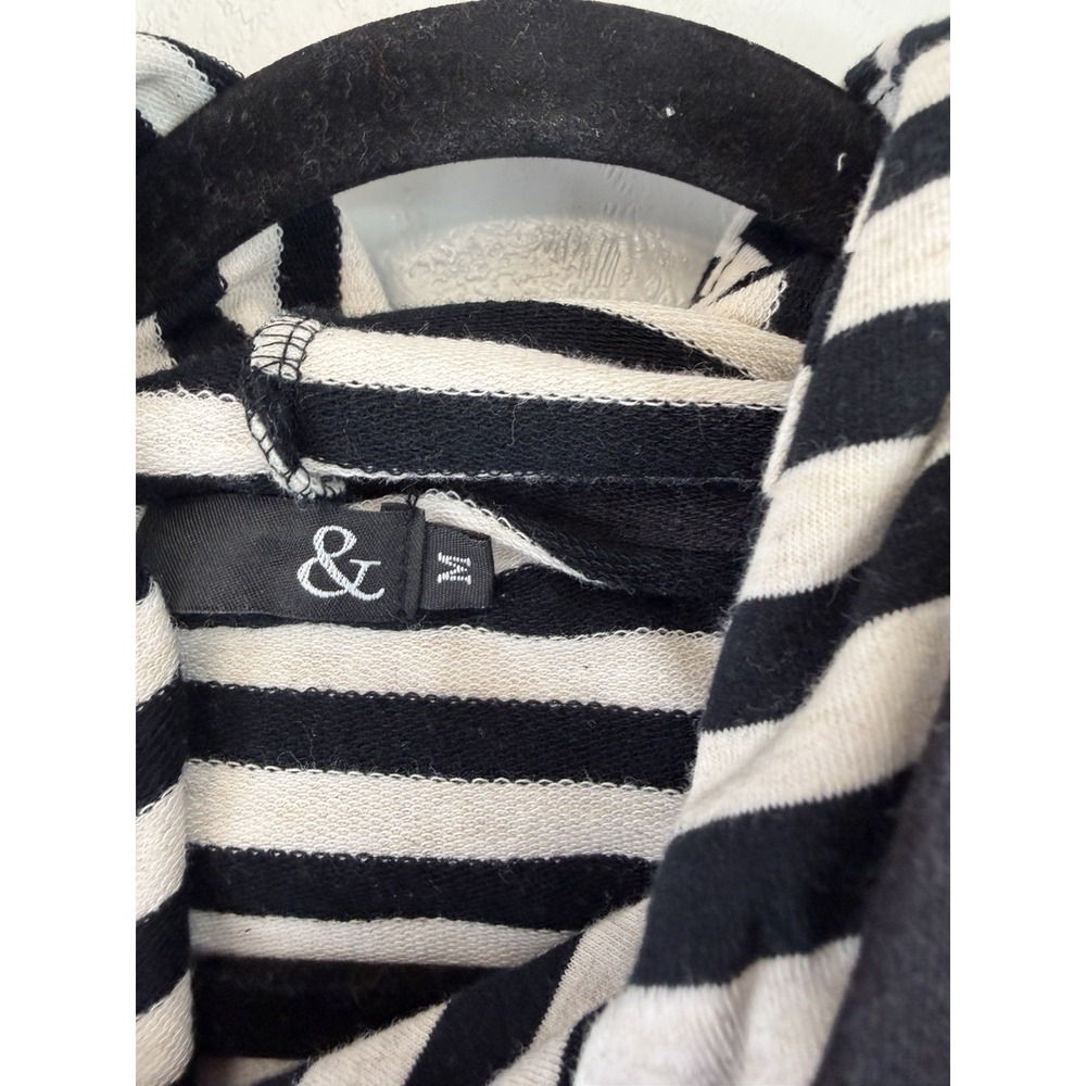 Double Patterned Double Hood Sweatshirt By & Size M Artsy Fun Flattering - Picture 6 of 8